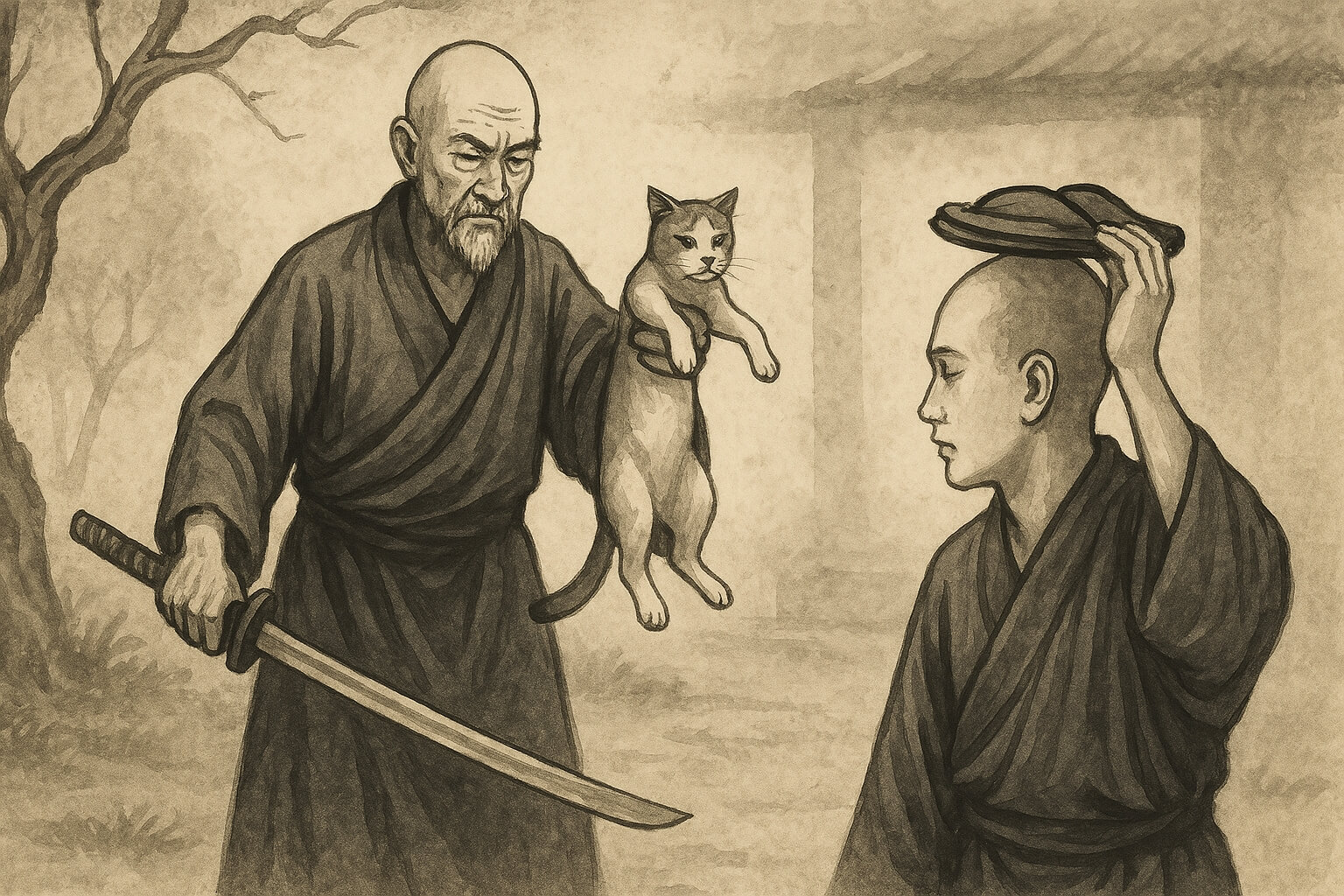 Nam Tuyền chém mèo